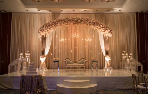 Luxurious Indian Wedding Ceremony Decor at Drake Hotel in Chicago | Yanni  Design Studio