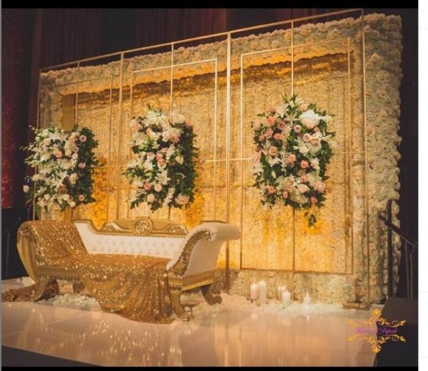 low budget wedding stage decoration