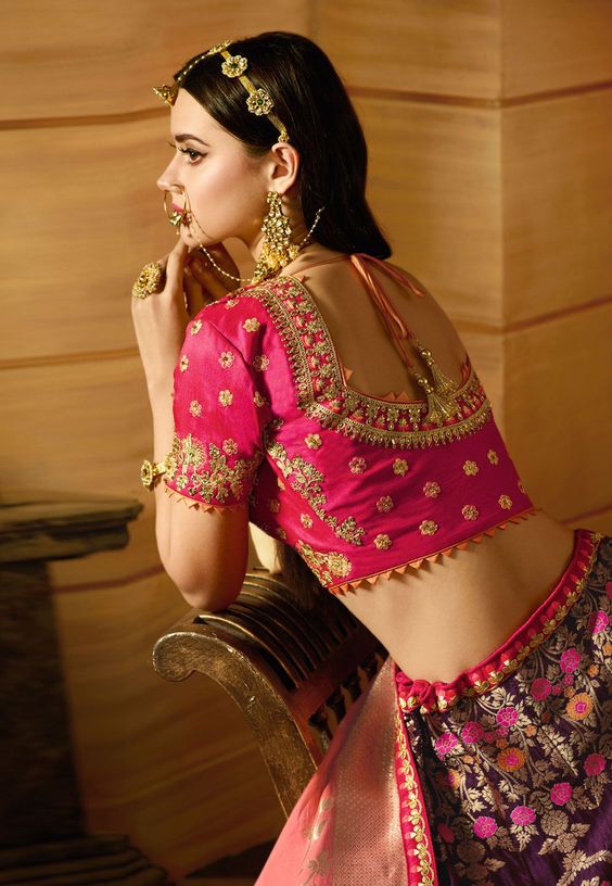 Sexy Backless Blouses Designs For Brides & Bridesmaids - Sonu