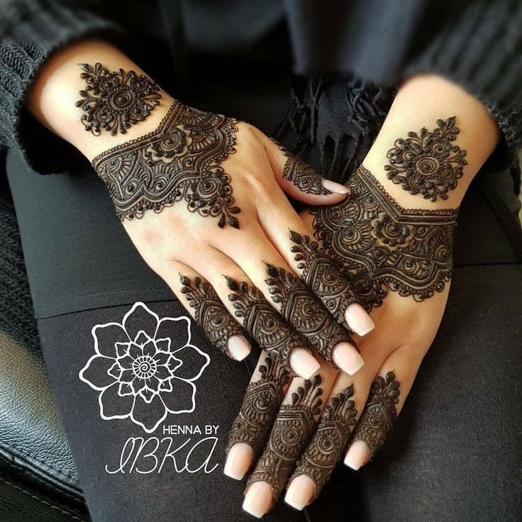 Finger simple mehndi henna design beautiful for girls and ladies