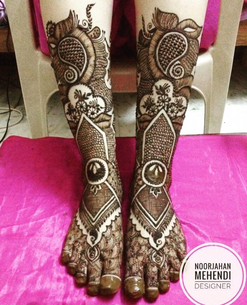  bridal feet mehndi designs