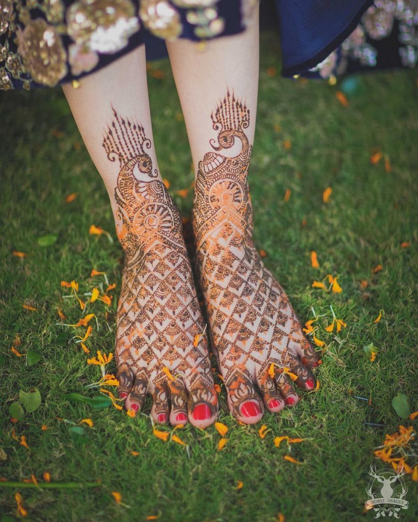 bridal leg mehndi