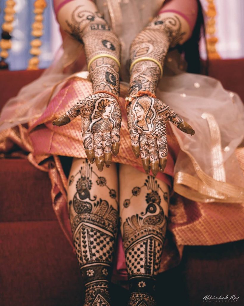 Mehendi Designs for bride's feet