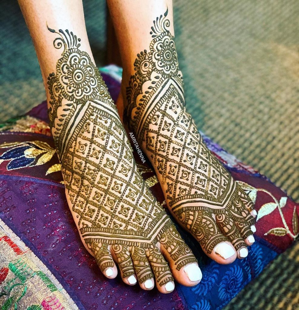 Indian bridal mehndi