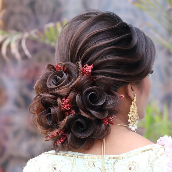 bridal hair style bun