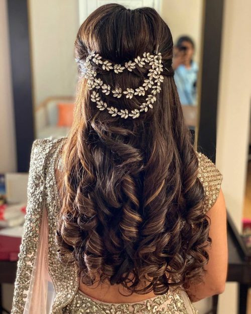 simple-hair-style-for-engagement-simple-engagement-hairstyle-for-bride- engagement-simple-hairstyle-simple-hairstyle-for-indian-engagement- |  WedAbout