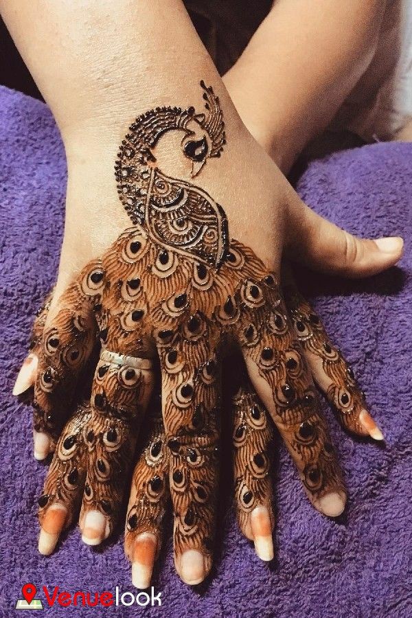 peacock mehndi ideas