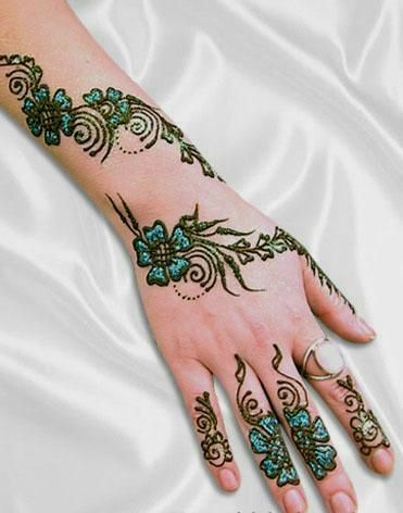 Colorful mehndi ideas