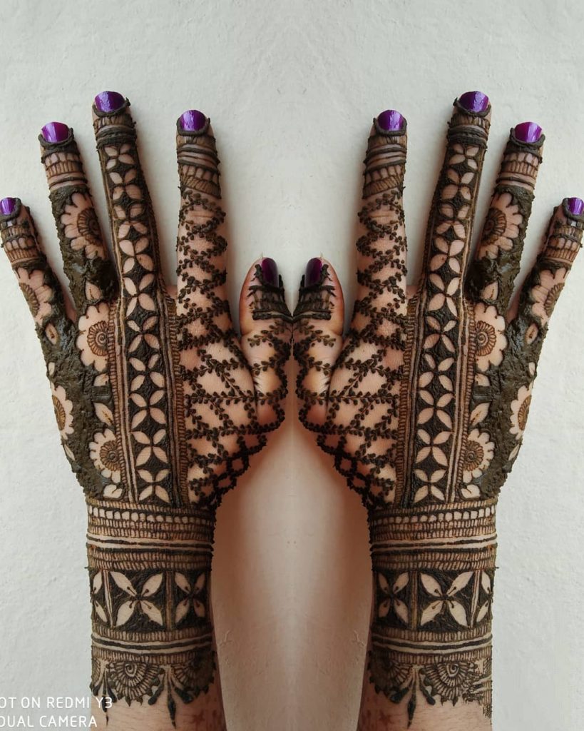 Full hands mehendi design