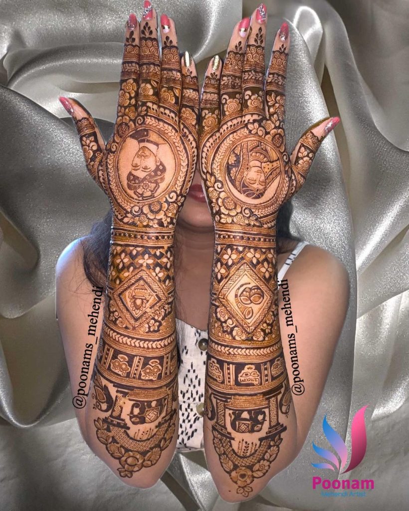 back full hand bridal
mehndi design