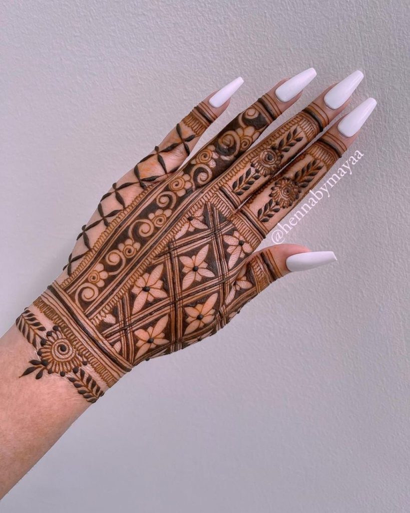 back hand mehndi
design