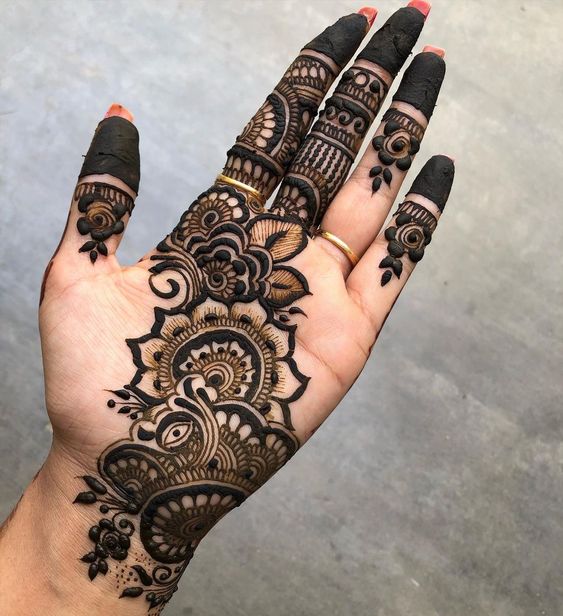 bel mehendi design