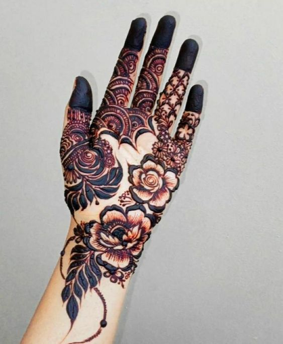 floral mehendi designs